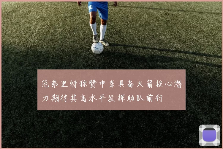 范弗里特称赞申京具备火箭核心潜力期待其高水平发挥助队前行